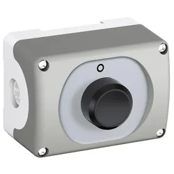 ABB MEP1-1004 Gehäusekombi Text:0, 1 Taster flach, schwarz, tastend CombiLine-Modular 2.Generation 1SFA611811R1004
