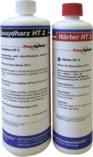 R & G 888653 Harz und Härter HT 2, 1kg 1 Set