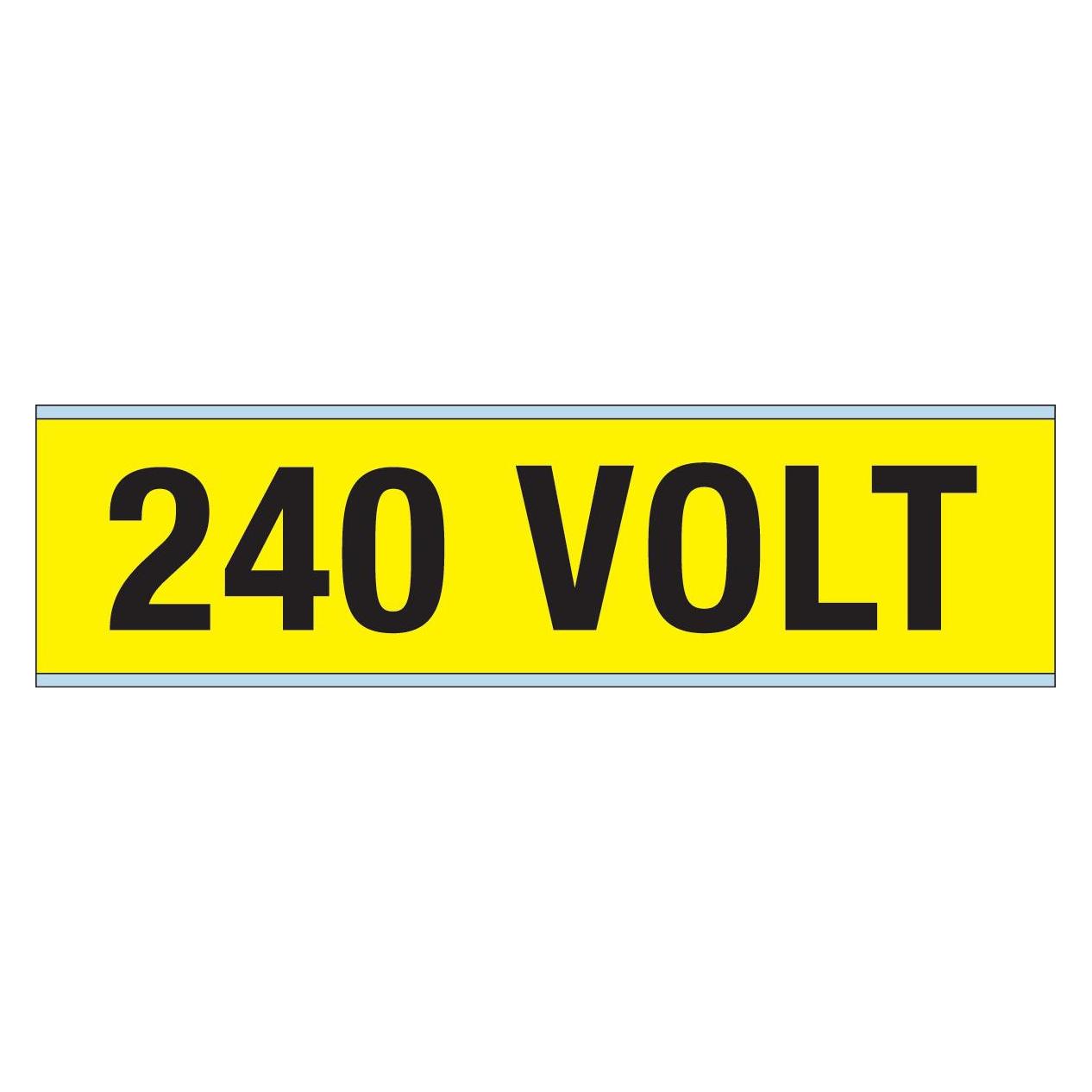 Brady Kennzeichnungen für Leitungen und Stromspannung, 240 Volt (VOLTAGE MARKERS CV 240 VOLT A)