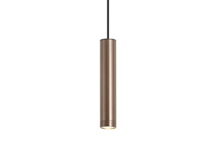 Qazqa design lampe suspendue suspension bronze 10cm Tuba GU10\, Compatible avec ampoules LED\, idéal pour la salle à manger et le salon