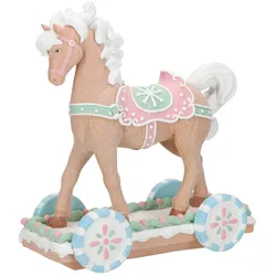 Lebkuchenpferd auf Anhänger 38cm