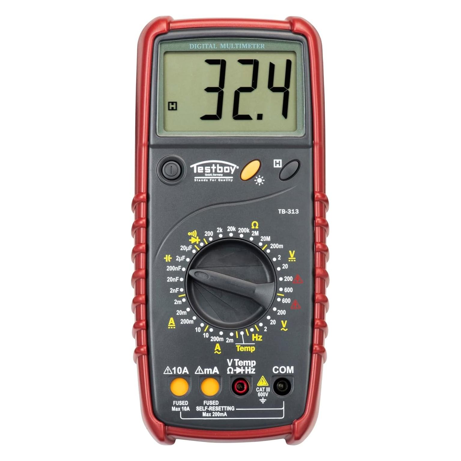 Testboy Hand-Multimeter digital TB 313 (CAT III 600V, Hand-Multimeter) (TB 313)