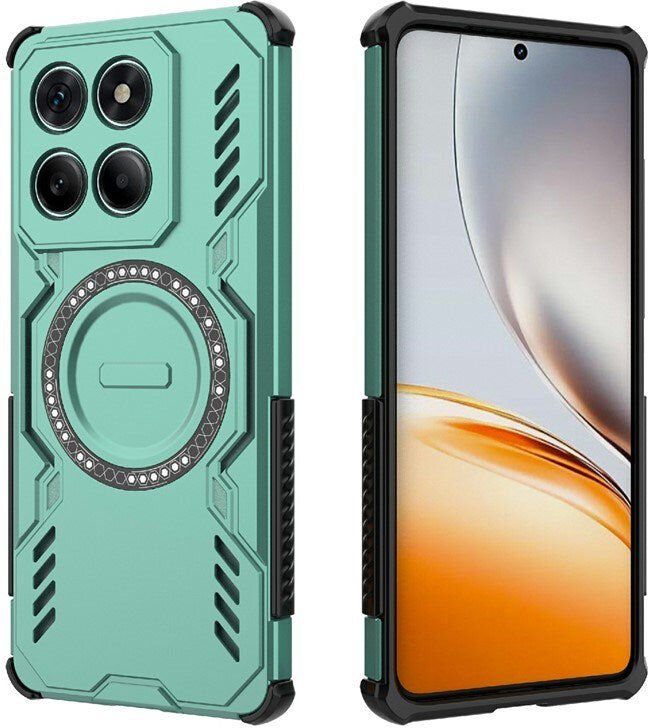 Motorola Edge 60 / Edge 60 Fusion - EIDERWOOD Hybrid Plastik Cover m. Varmeafledning - Grøn