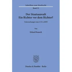 Der Staatsanwalt., Fachbücher von Erhard Kausch