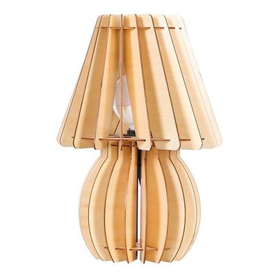 KAYOOM Tischleuchte "Tischlampe Gino Holz", braun (holz), 1, H: 40cm, 1 Stk., Leuchten, modern, vielseitig kombinierbar, Tischleuchte