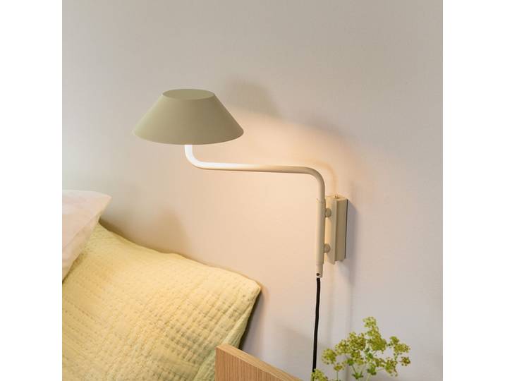 Applique murale LED COVER couleur sable, saillie 30 cm - Hübsch - Salon / séjour - Moderne - Métal - Semi-encastré