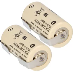 2x FDK Lithium 3V Batterie CR 17335SE 2/3A - Zelle LF U-Form