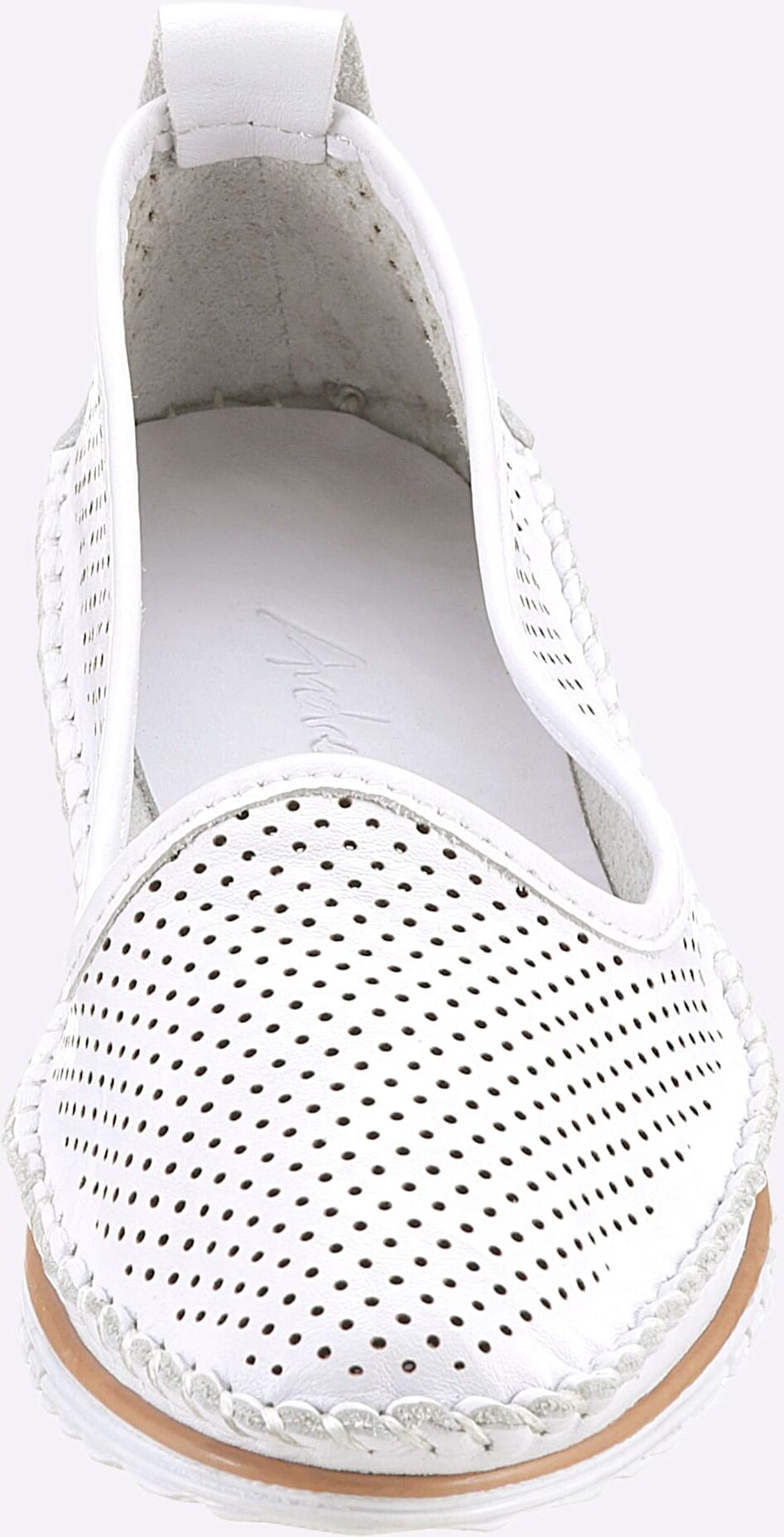 Slipper, Damen, Gr. 37, weiss (weiß), Leder, Schuhe Slipper weiß 37