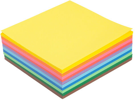 Faltblätter, bunt, 16 x 16 cm, 600 Blatt