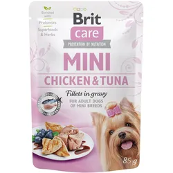 Brit Hund 24 x 85g Chicken&Tuna Fillets in Gravy