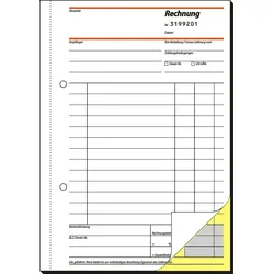 Sigel Formularbuch Rechnung A5 hoch selbstdurchschreibend VE=2x50 Blatt