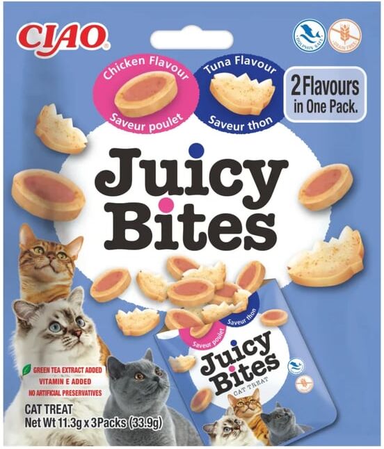 Churu Cat Juicy Bites Receta de Atún y Pollo 6 uds x 3 uds