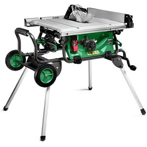 HiKOKI Tischkreissäge C10RJWAZ, 254 mm, 1500 W, Winkel- und Parallelanschlag, Untergestell