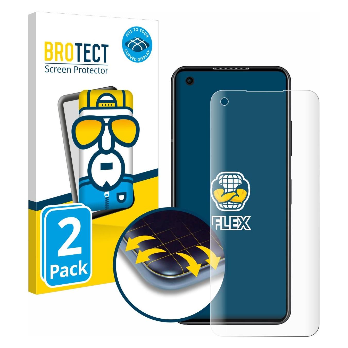 Brotect 2x Flex Full-Cover Displayschutzfolie für Asus ZenFone 10 (Asus Zenfone 10) (5149309)