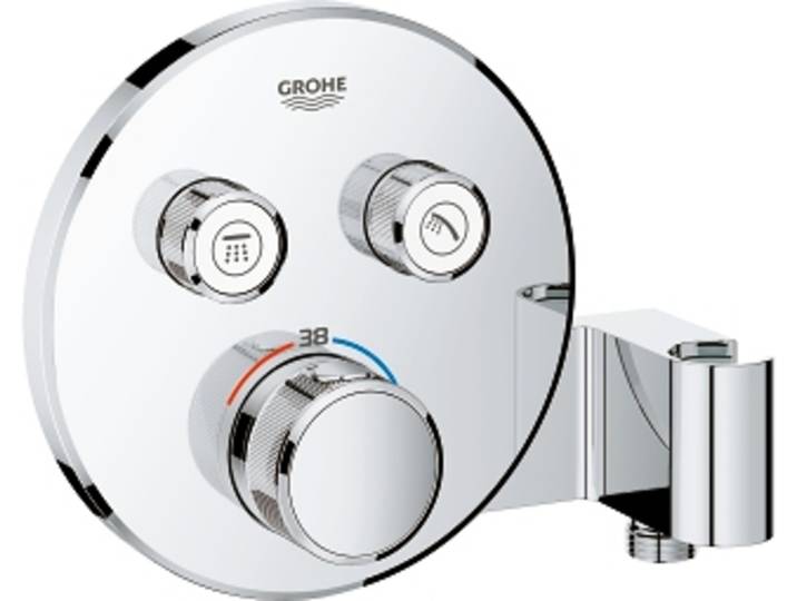 Grohtherm SmartControl Thermostatique pour installation encastrée 2 sorties avec support de douche integré (29120000)