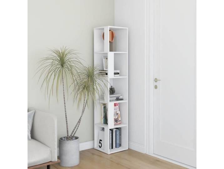 Armoire d'angle 795®Neu - Blanc - 33x33x164 5 cm - Rangement pour Vêtements Chaussures
