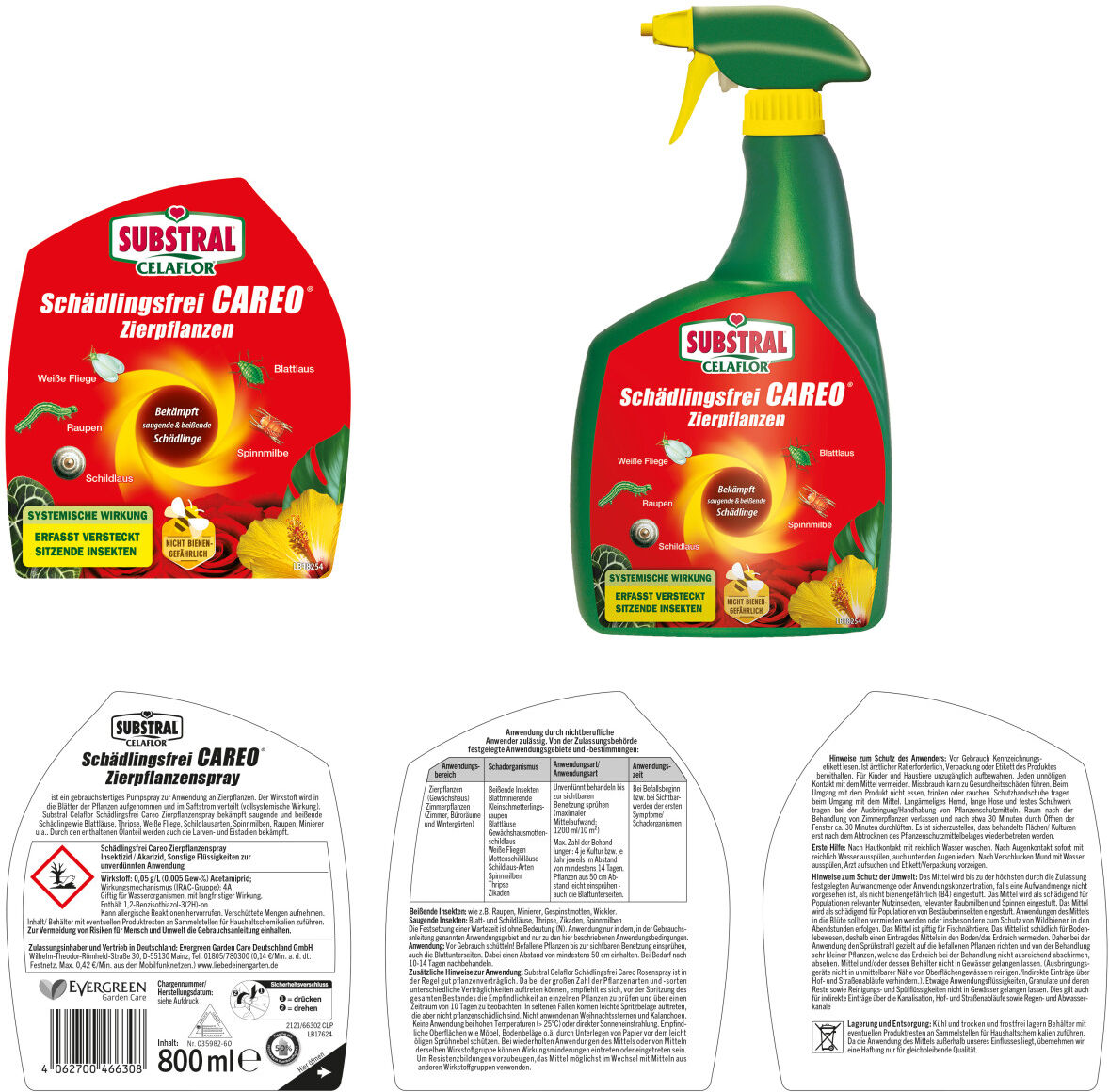 Substral Celaflor Schädlingsfrei Careo Rosen 800 ml
