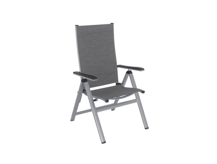 MWH Solido Multipositionsstuhl Aluminium/Textilene Silber