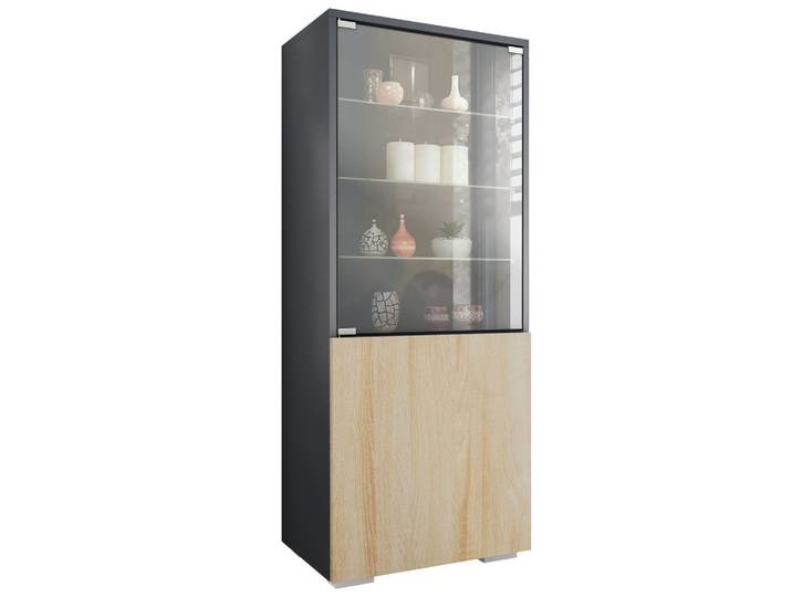 VITRINE Granada Eiche sägerau
