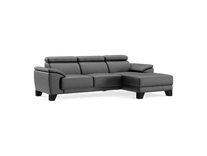 Ecksofa Lynn 2.0, Johann Jakob, kat. j, mercury black, Leder