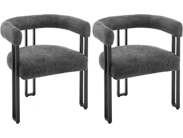 Woltu Esszimmerstuhl, Design Stuhl Küchenstuhl Sessel bequem modern, aus Chenille