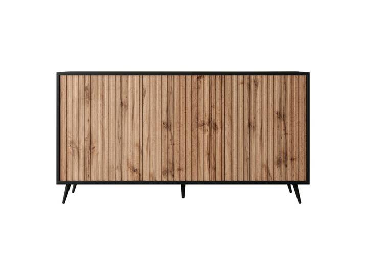 SIDEBOARD Bello Schwarz Eiche 154 cm