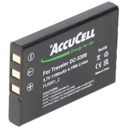 AccuCell Akku passend für Samsung SLB-1137, Digimax. V700