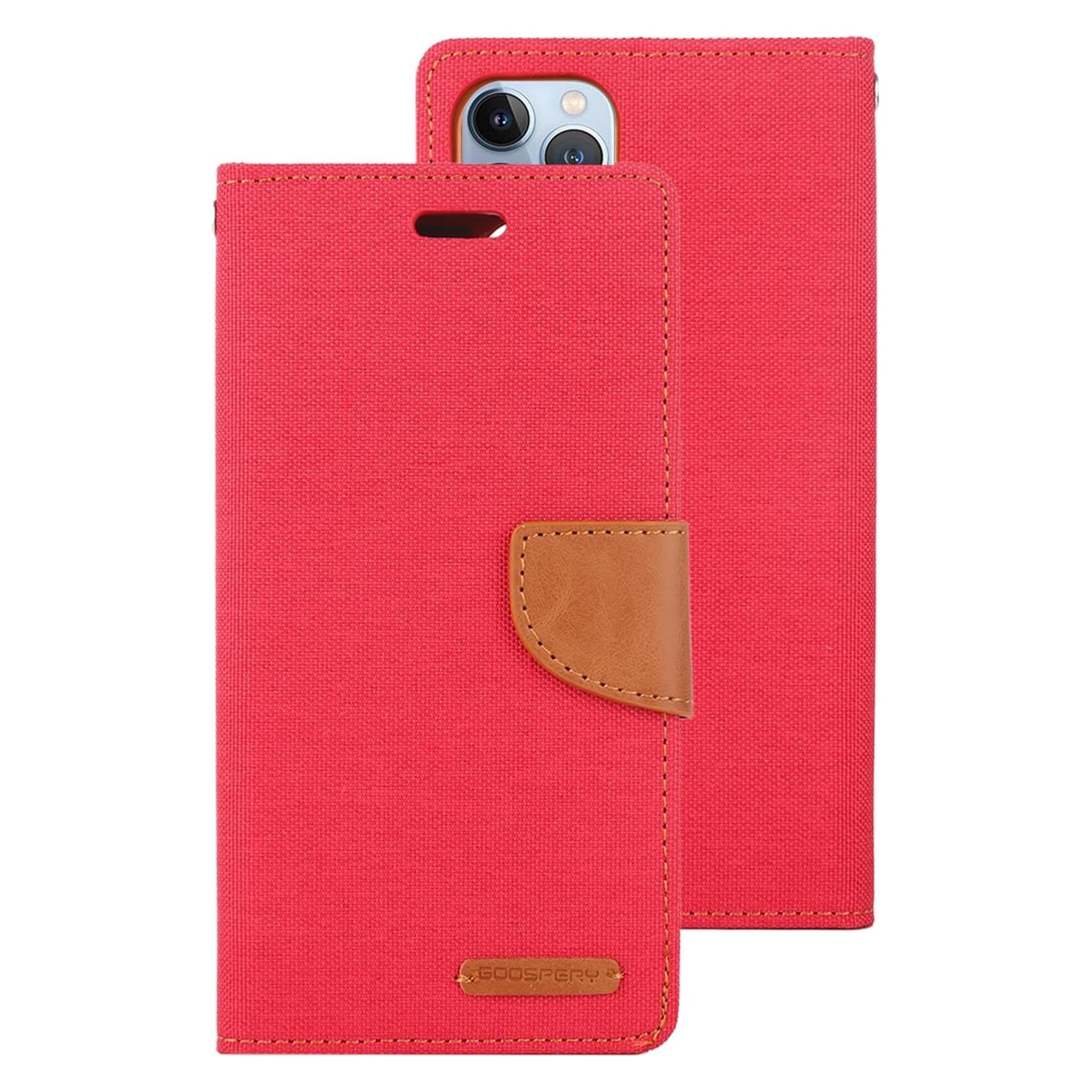 Mercury iPhone 14 Pro Max - Canvas Stoff Etui rot (Apple iPhone 14 Pro Max) (EDA003459104A)