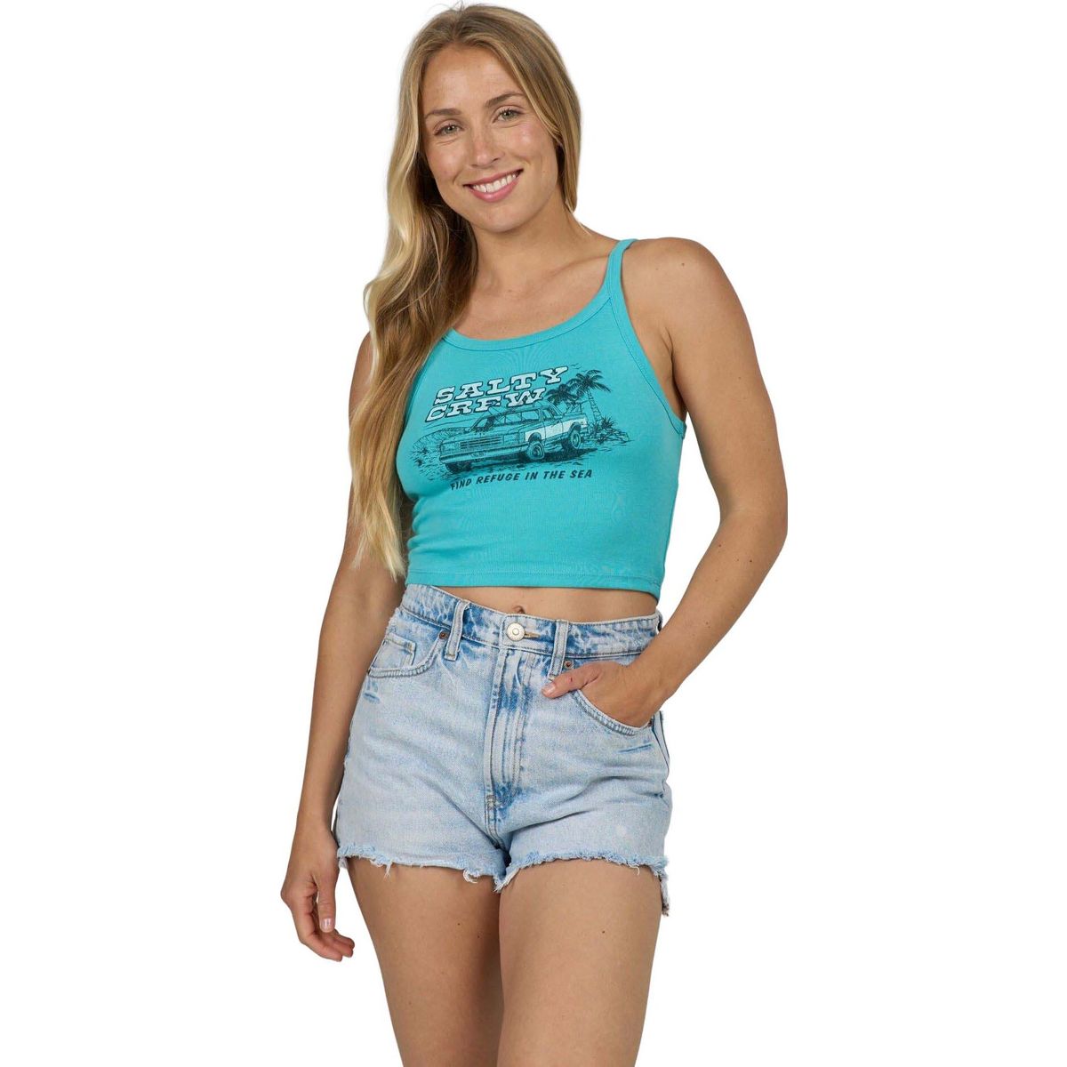 Salty Crew Truck Stop Tank turquoise (TURQ) L 20635262W-TURQ-L