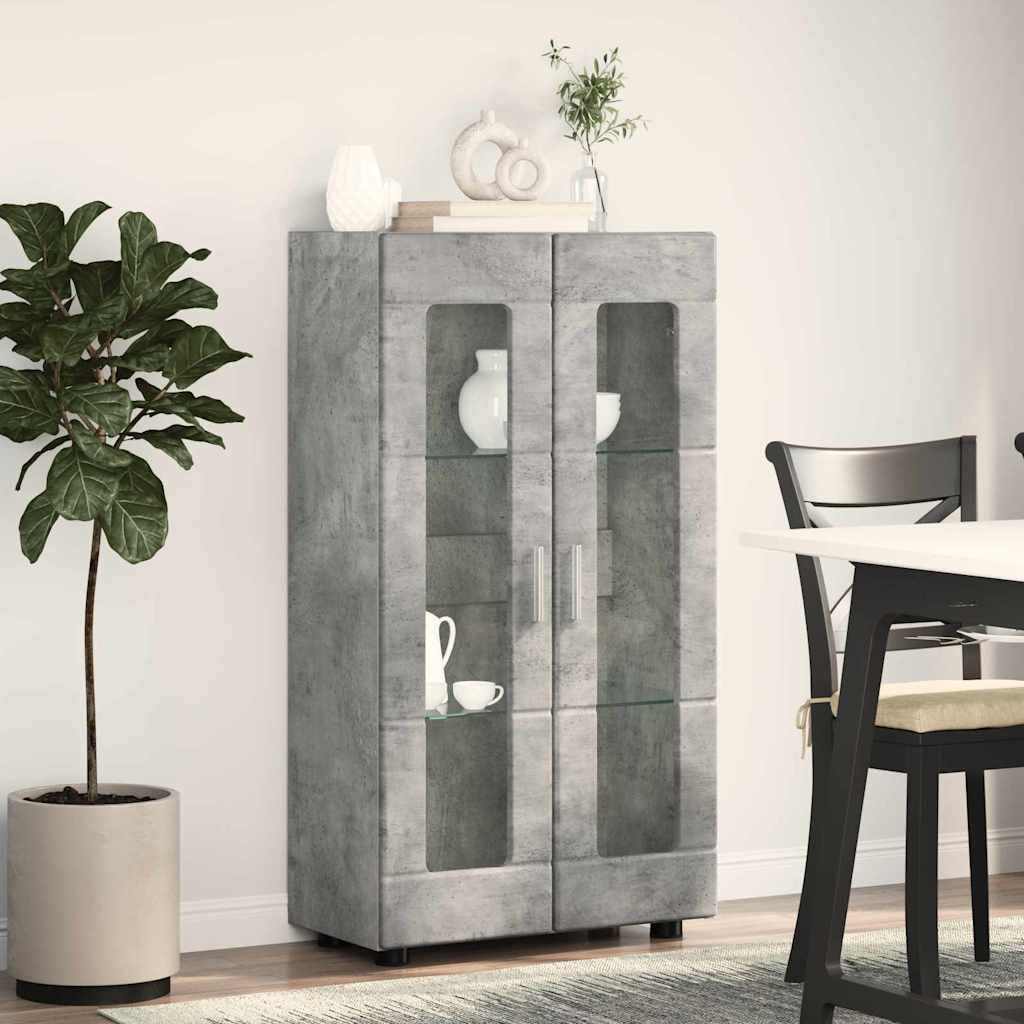 17 Stories Sideboard Accent Chest Concrete Grey 100cm H X 55.5cm W X 29cm D
