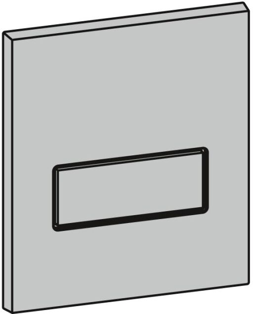 Mepa Frontplatte Urinal-Druck-, spüler MEPAorbit, edelstahl, 590256 590256