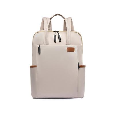 Minimalistischer, wasserdichter Laptop-Rucksack für Damen – leichte Reise- und Arbeitstasche mit Gepäckgurt, perfekt für den Schulanfang, Geschäftsreisen und das tägliche Pendeln