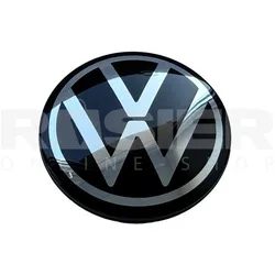 Volkswagen Radnabendeckel Schwarz/Silber 1S0601171FOD