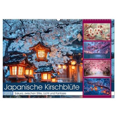 Japanische Kirschblüte (Wandkalender 2027 DIN A2 quer), CALVENDO Monatskalender
