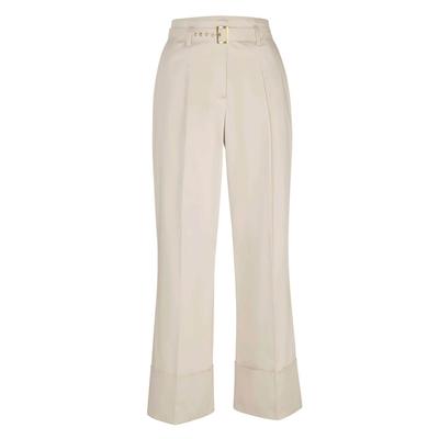Culotte ALBA MODA "Hose Hose", Damen, Gr. 42, N + K Gr, beige (natur), Obermaterial: 97% Baumwolle CO. 3% Elasthan EL., Modern, normal, Hosen Culotte