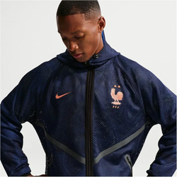 NIKE Frankreich Dri-FIT Einlaufjacke Herren 498 - blackened blue/metallic copper XS
