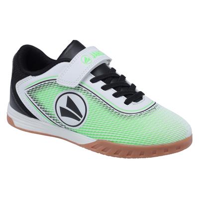 Indoorschuh JAKO "J-SI Course EV", Mädchen, Gr. 34, Mesh, grün (weiß, neongrün), Synthetik, Textil, Schuhe, Indoorschuh, Sportschuhe, nicht abfärbende Sohle