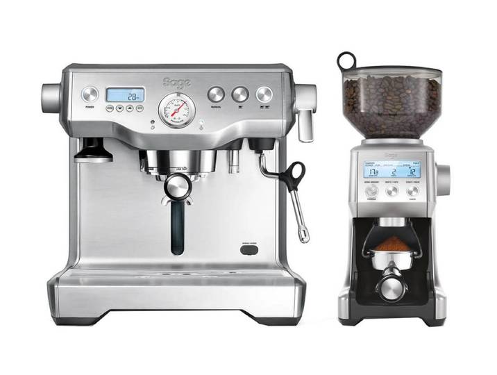 Sage the Dynamic Duo Siebträgermaschine Edelstahl