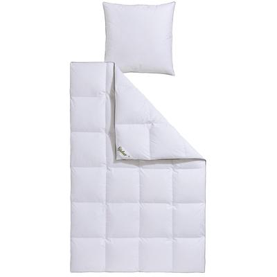 Daunenbettdecke + Federkissen FJÖDUR "Felix", weiß, B/L: 135cm x 200cm Anzahl Teile 1, B/L: 80cm x 80cm Anzahl Teile 1, Bezug: Baumwolle Füllung: Entendaune/-feder, warm, Bettdecken Bezug: 100% Baumwolle. Bezug: 100% Baumwolle. Kopfkissen Bezug:...
