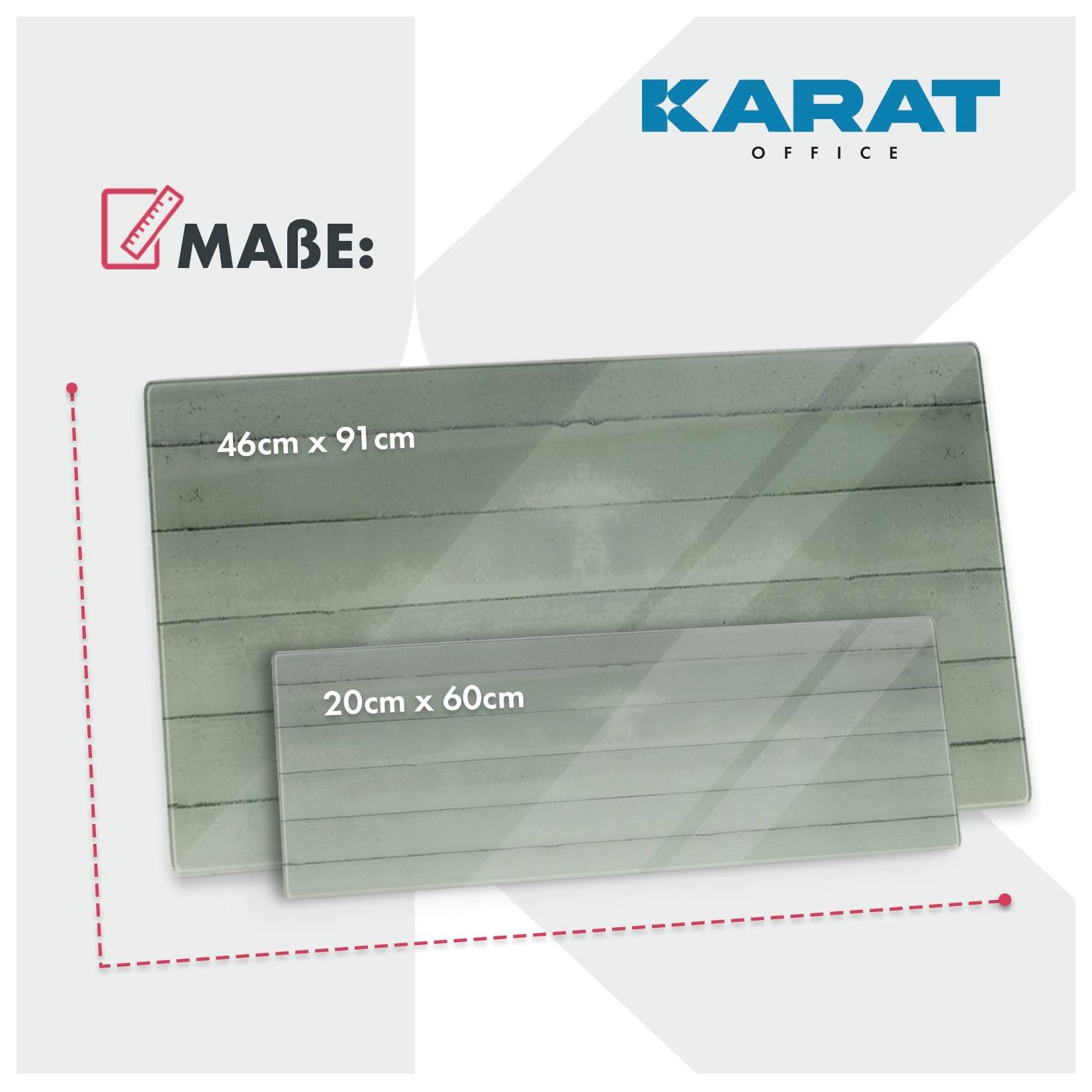 Karat office Design-Glas-Memoboard Wood Holzoptik