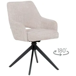 2er-Set Carmen HEREFORD Esszimmerstuhl – Creme
