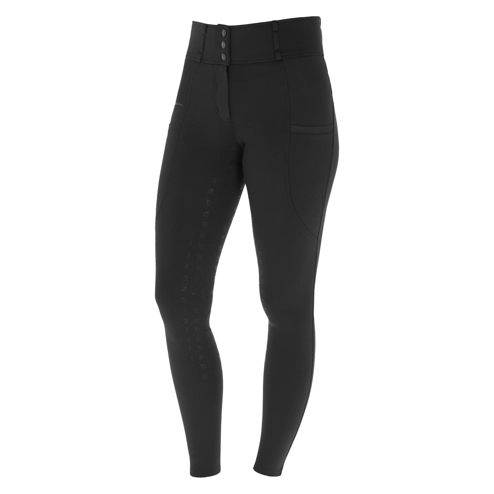 Kerbl Covalliero Reithose Highwaist, Reithose für Damen, mit Vollbesatz, Handytasche, Glitzerapplika (46) (3230133)