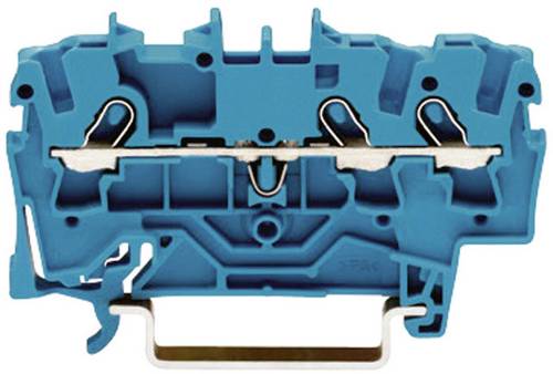 WAGO 2001-1304 Durchgangsklemme 4.20mm Zugfeder Belegung: N Blau