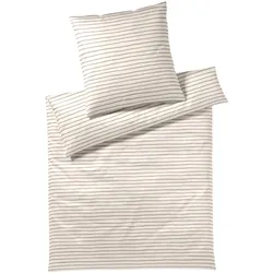 Elegante Mako-Satin Bettwäsche »Lines« 2432-07 Bettwäsche / 155x220 cm / 80x80 cm
