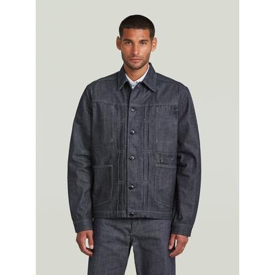 Jeansjacke G-STAR "Denimjacke Selvedge", Herren, Gr. XL, blau (raw denim), Obermaterial: 100% Baumwolle, Jacken Jeansjacke