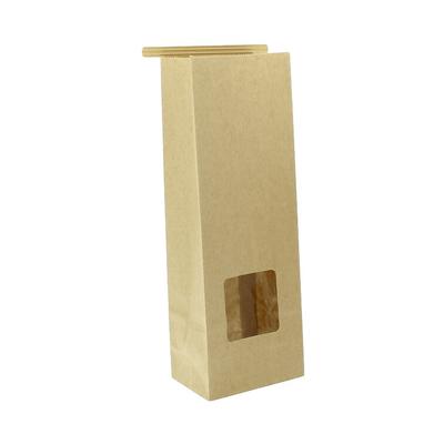 Greenuso MONOUSO - SOS-Kraftbeutel mit Verschluss und Fenster 9+6x26cm (50 Stück)