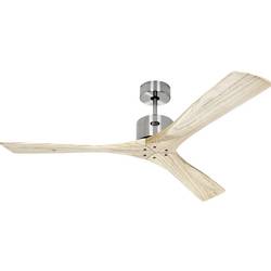 CasaFan MACAU 132 BN-NT Deckenventilator 39 W (Ø x H) 132 cm x 350 mm Chrom (gebürstet) mit Fernbedienung, Winterbetrieb 313266