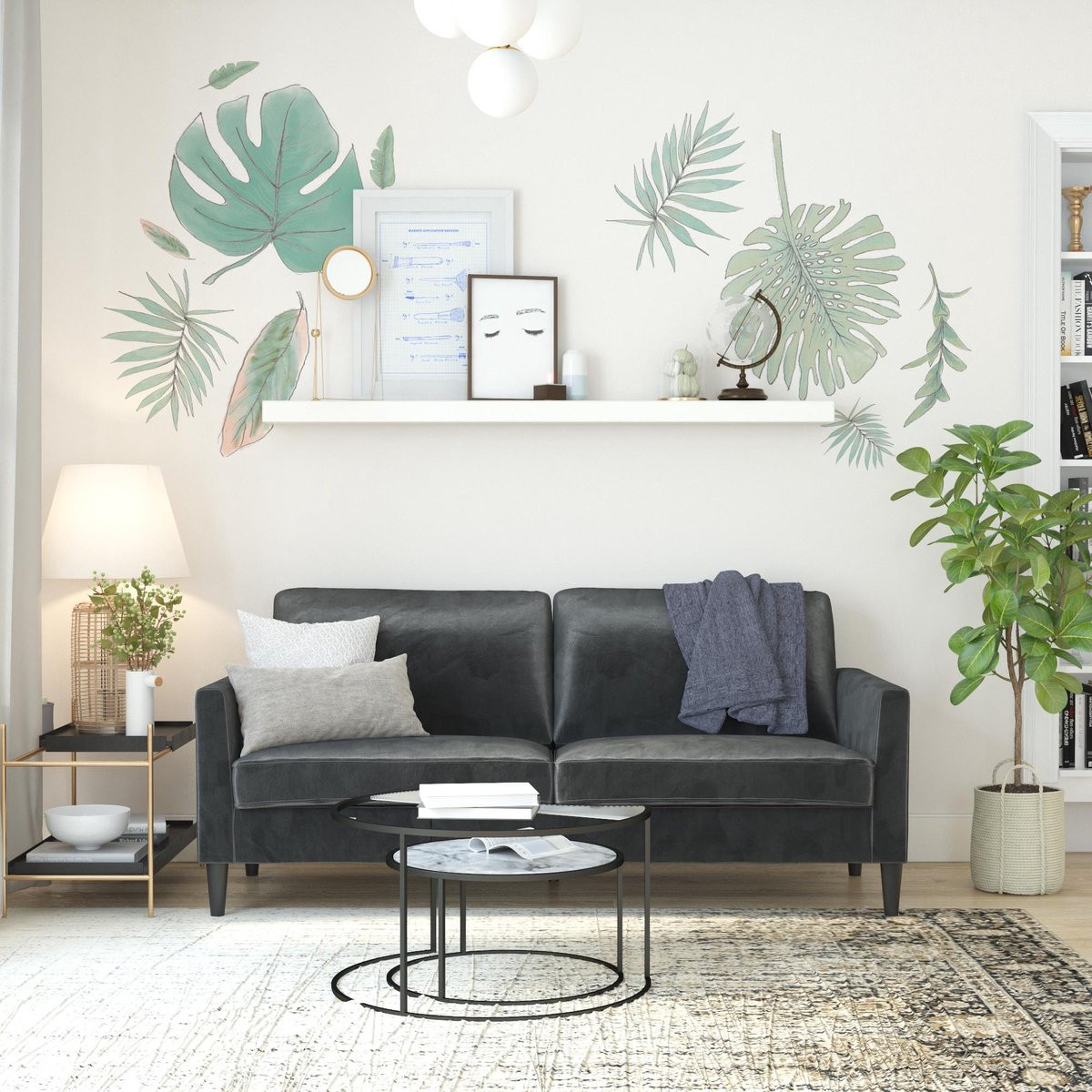 Notio Living Winston 3-zits Sofa - Donkergrijs Fluweel