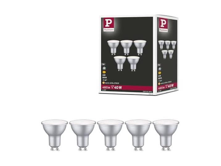 Paulmann 29236 Standard 230V LED Reflektor Reflektor GU10 460lm 4,9W 4000K Weißaluminium