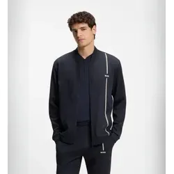 BOSS für Herren. 50563352 Bomberjacke Game FZ marineblau (S), Lässig, Sportlich, Polyester